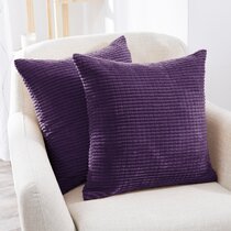 Deep purple hot sale cushions